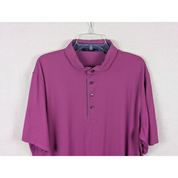 Greyson Performance Golf Polo Shirt Purple Men's Size 2XL/XXL - Picture 2 of 12
